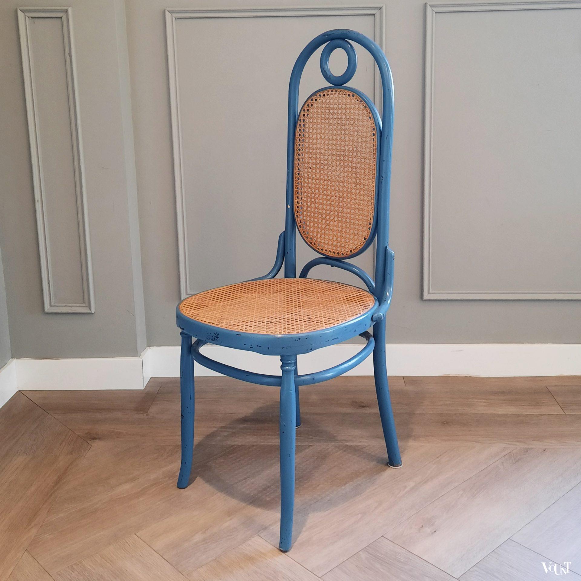 Set van 2 blauwe stoelen nr. 17, jaren '70