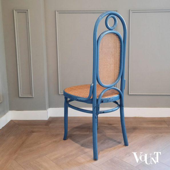 Set van 2 blauwe stoelen nr. 17, jaren '70