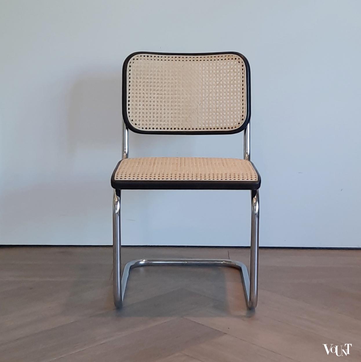 Set van 4 jaren '70 originele S32 stoelen, Marcel Breuer voor Thonet