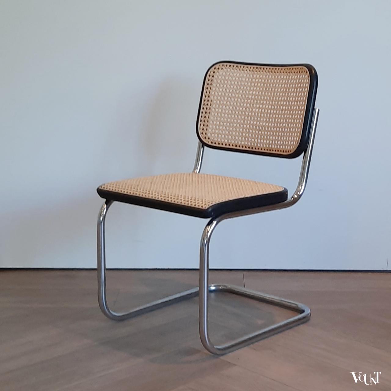 Set van 4 jaren '70 originele S32 stoelen, Marcel Breuer voor Thonet