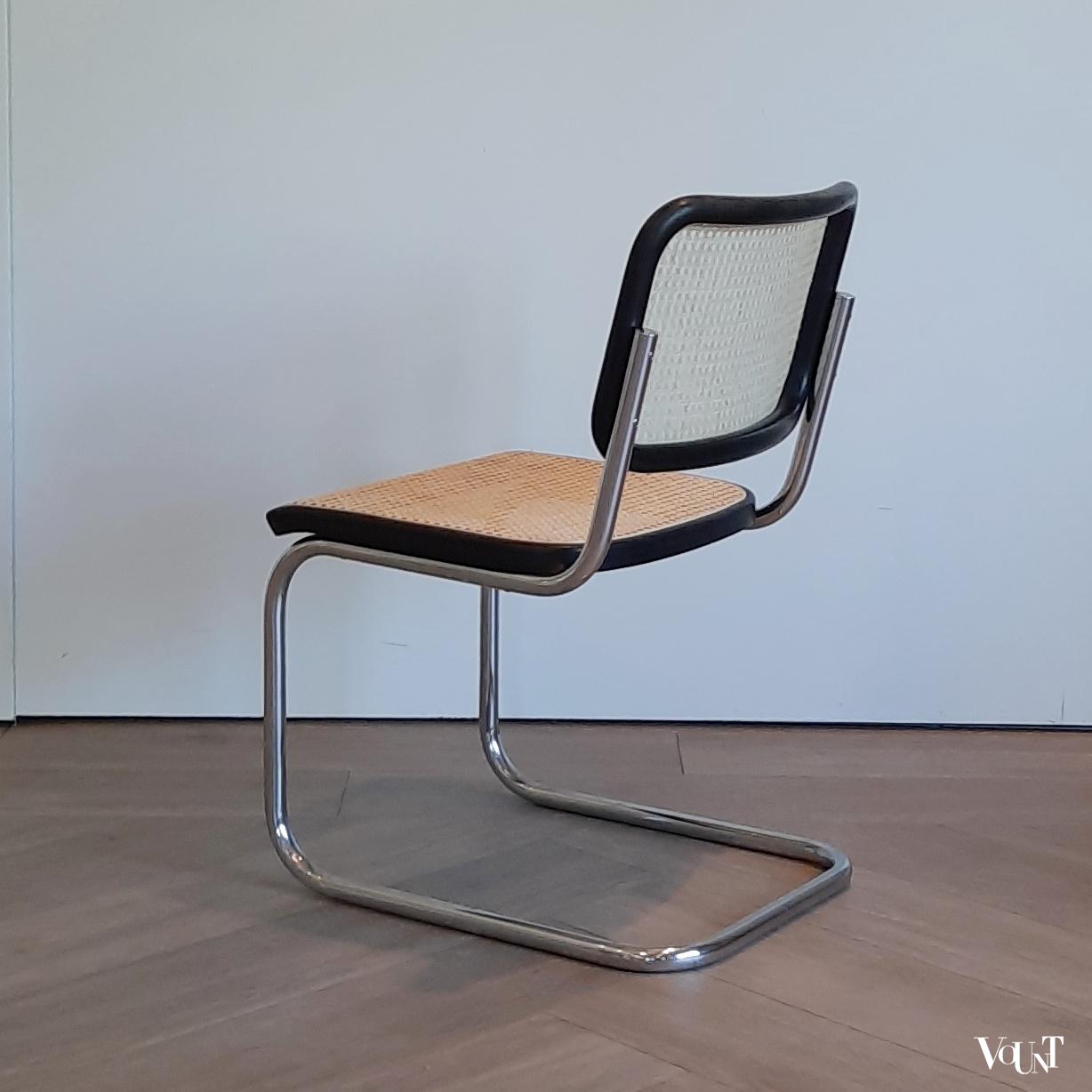Set van 4 jaren '70 originele S32 stoelen, Marcel Breuer voor Thonet
