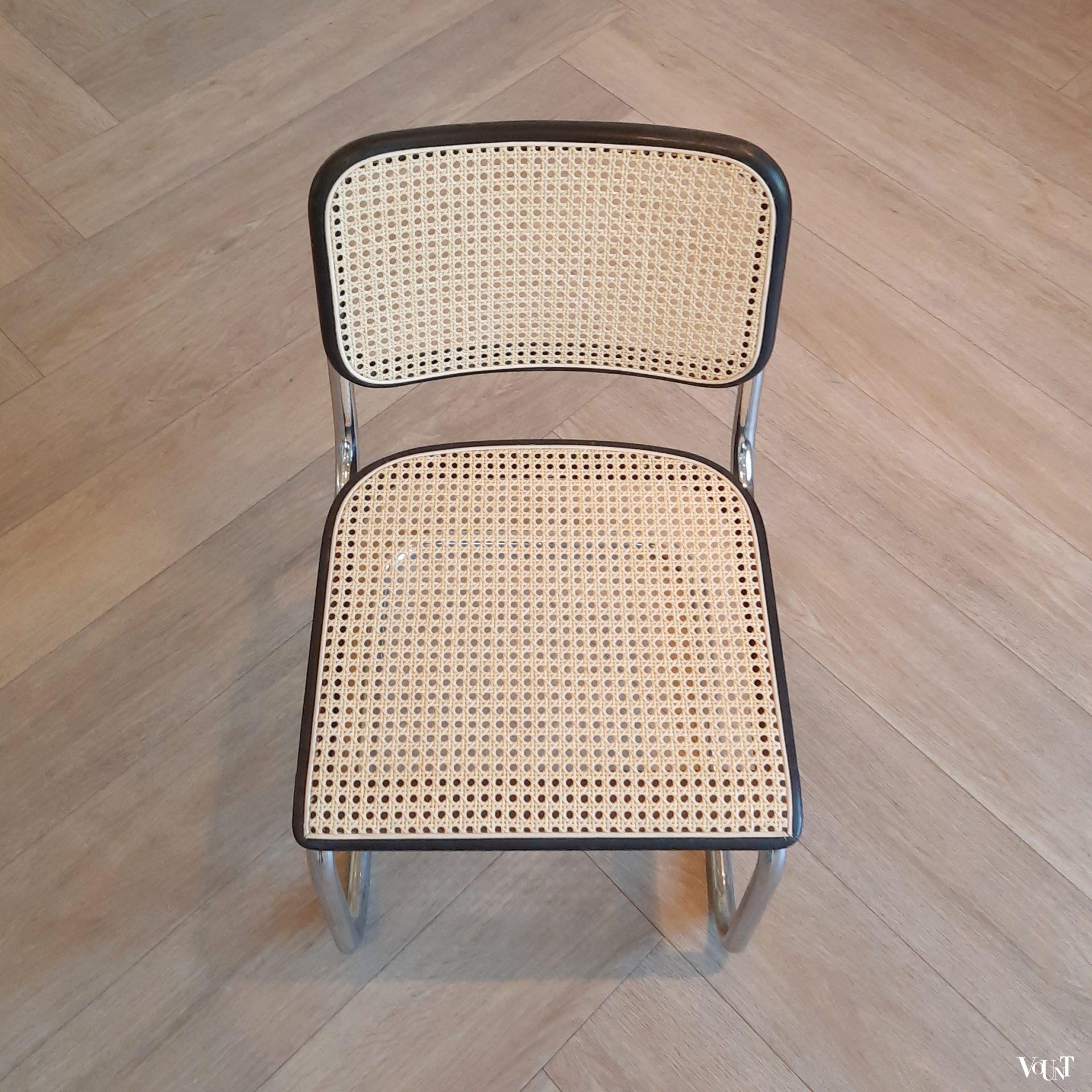 Set van 4 jaren '70 originele S32 stoelen, Marcel Breuer voor Thonet