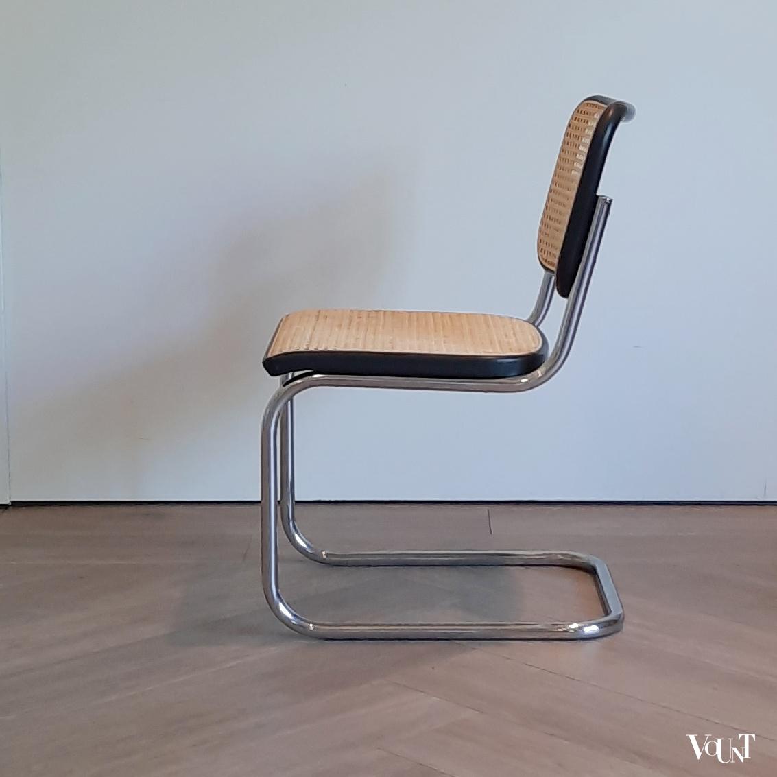 Set van 4 jaren '70 originele S32 stoelen, Marcel Breuer voor Thonet