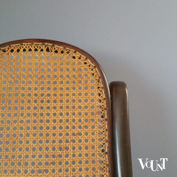 Originele antieke inklapbare Thonet stoel  / Kaminsessel nr. 1, rond 1870
