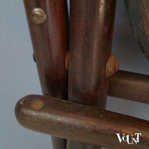 Originele antieke inklapbare Thonet stoel  / Kaminsessel nr. 1, rond 1870