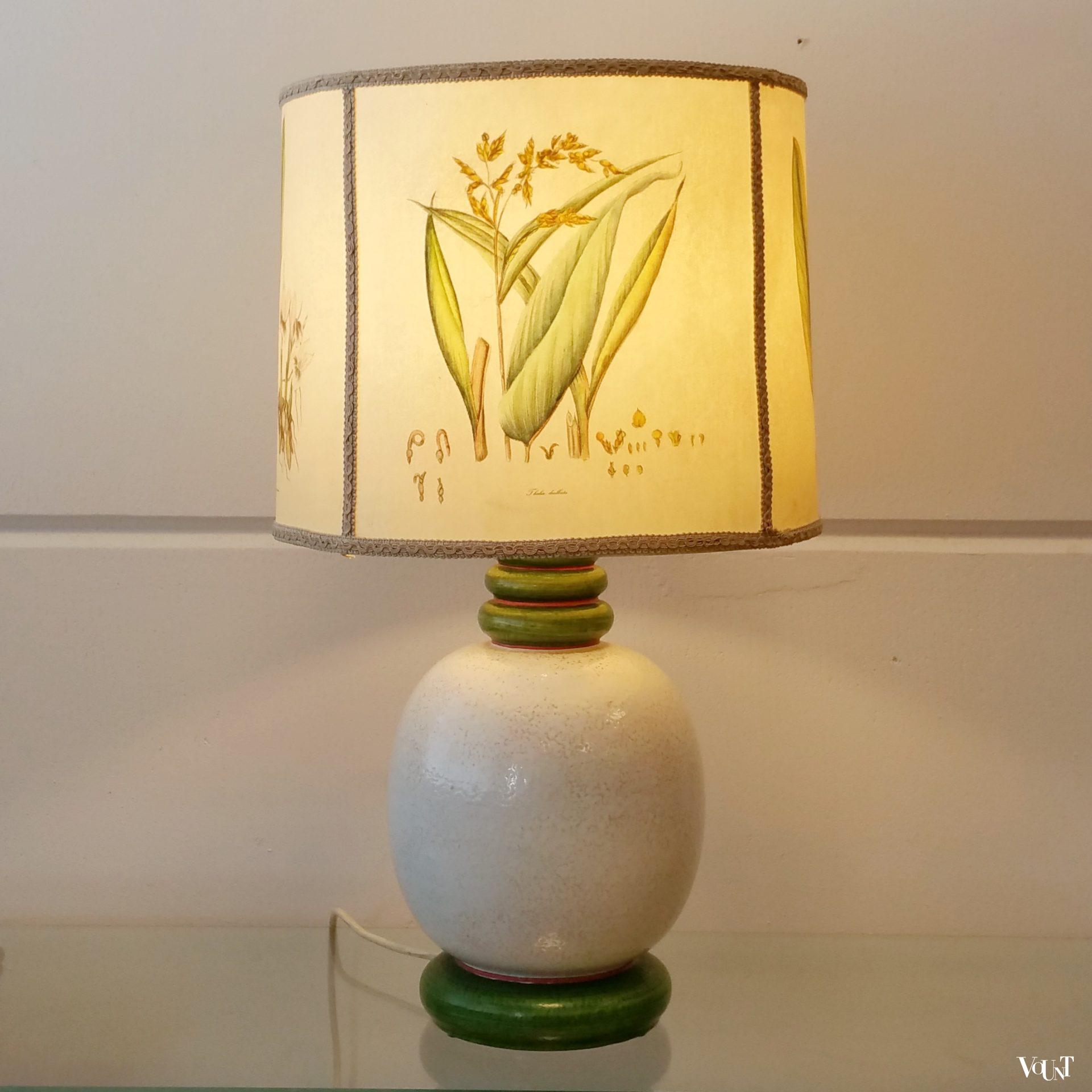 Tafellamp botanisch, jaren '70