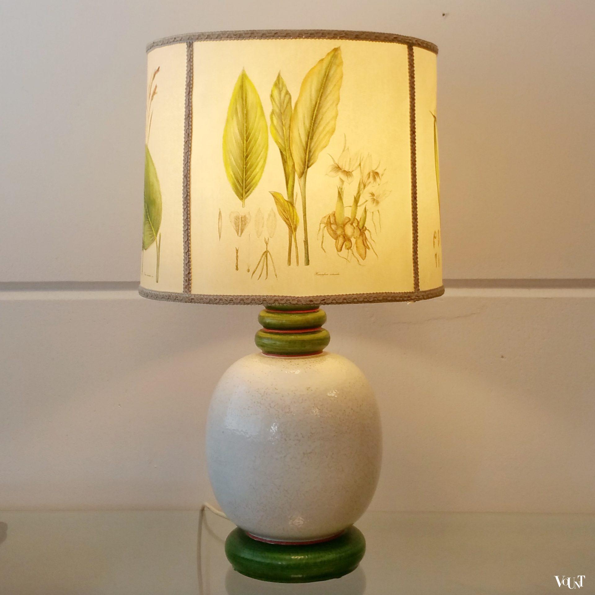 Tafellamp botanisch, jaren '70