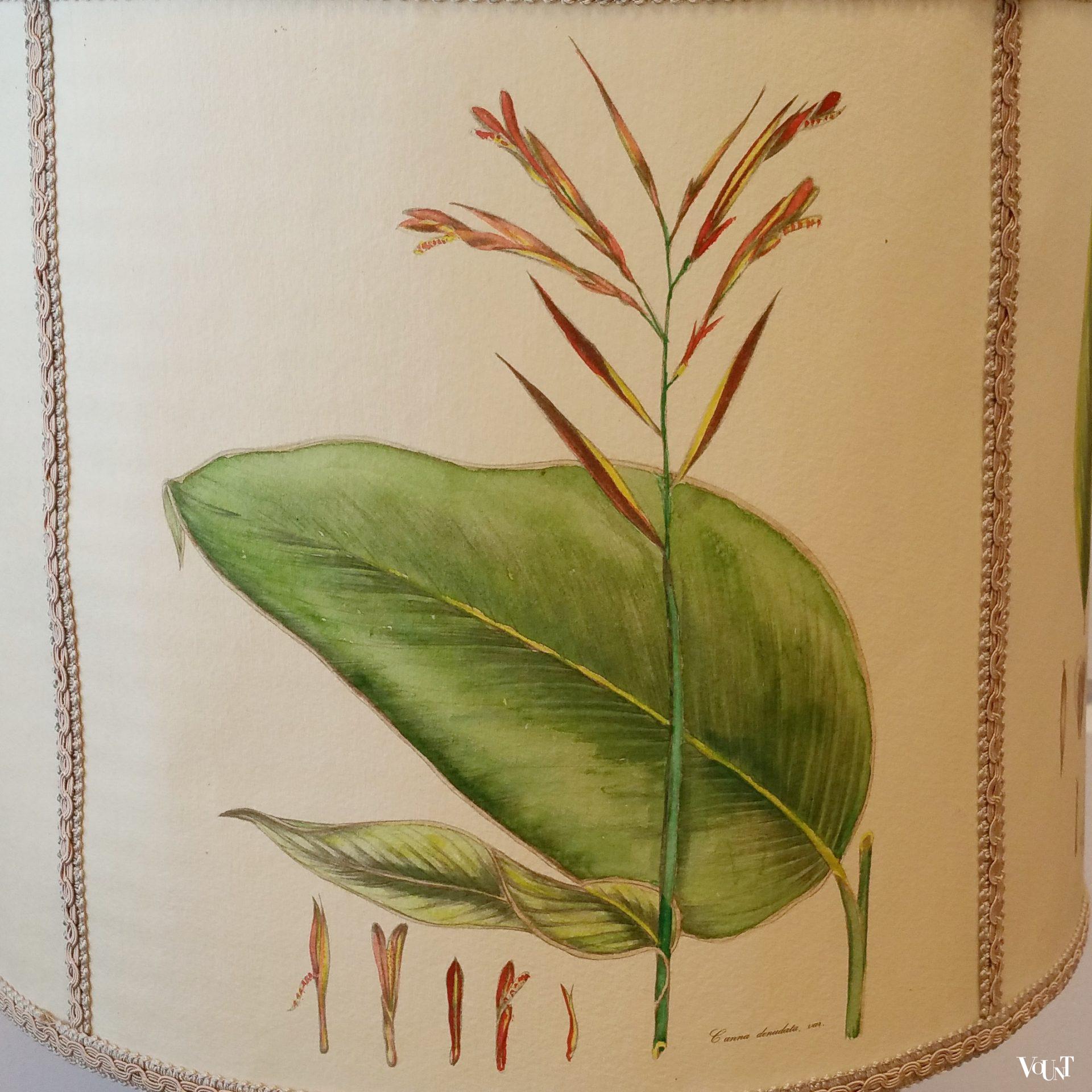 Tafellamp botanisch, jaren '70