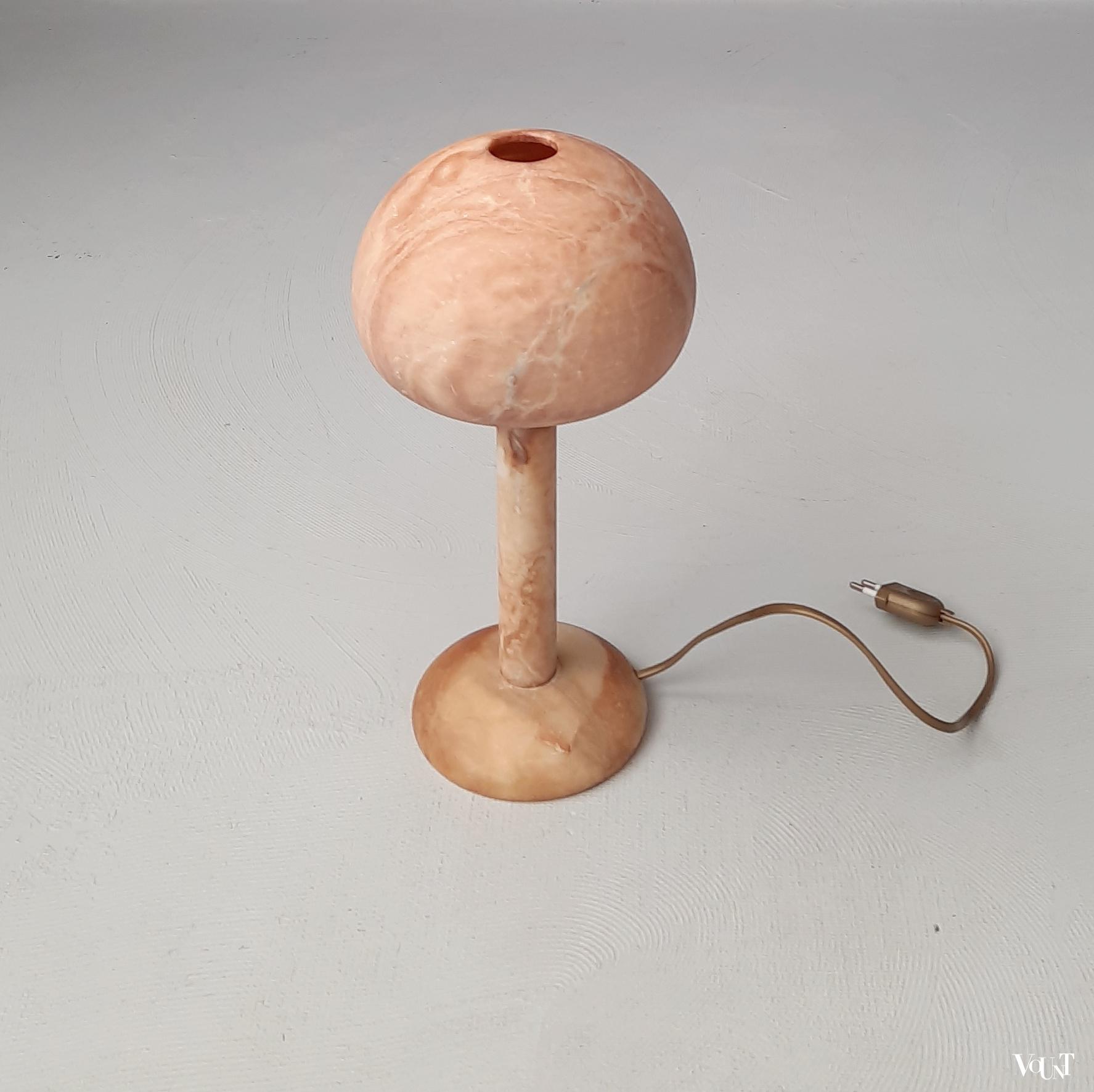Vintage albast mushroom tafellamp, jaren '70