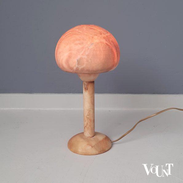 Vintage albast mushroom tafellamp, jaren '70