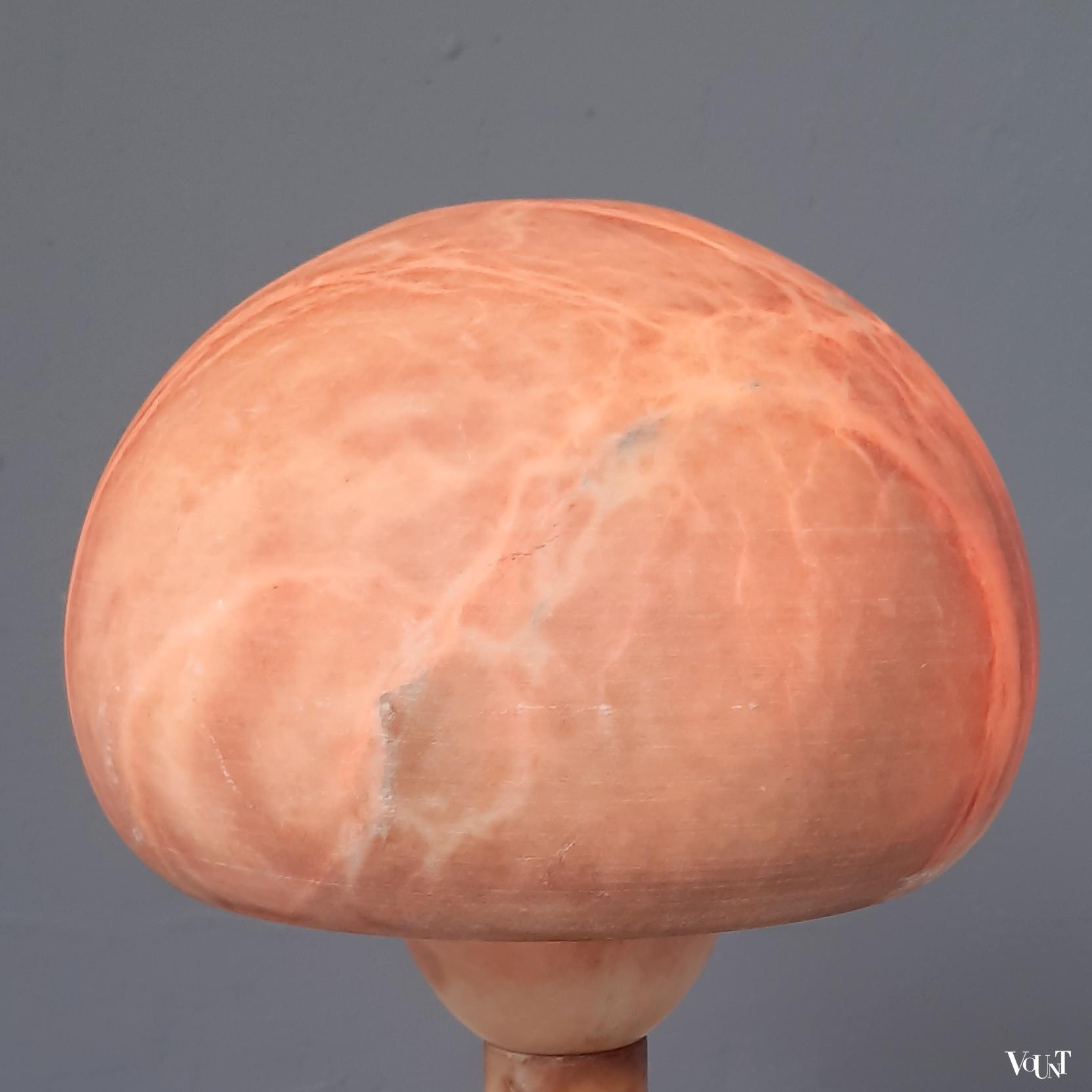 Vintage albast mushroom tafellamp, jaren '70