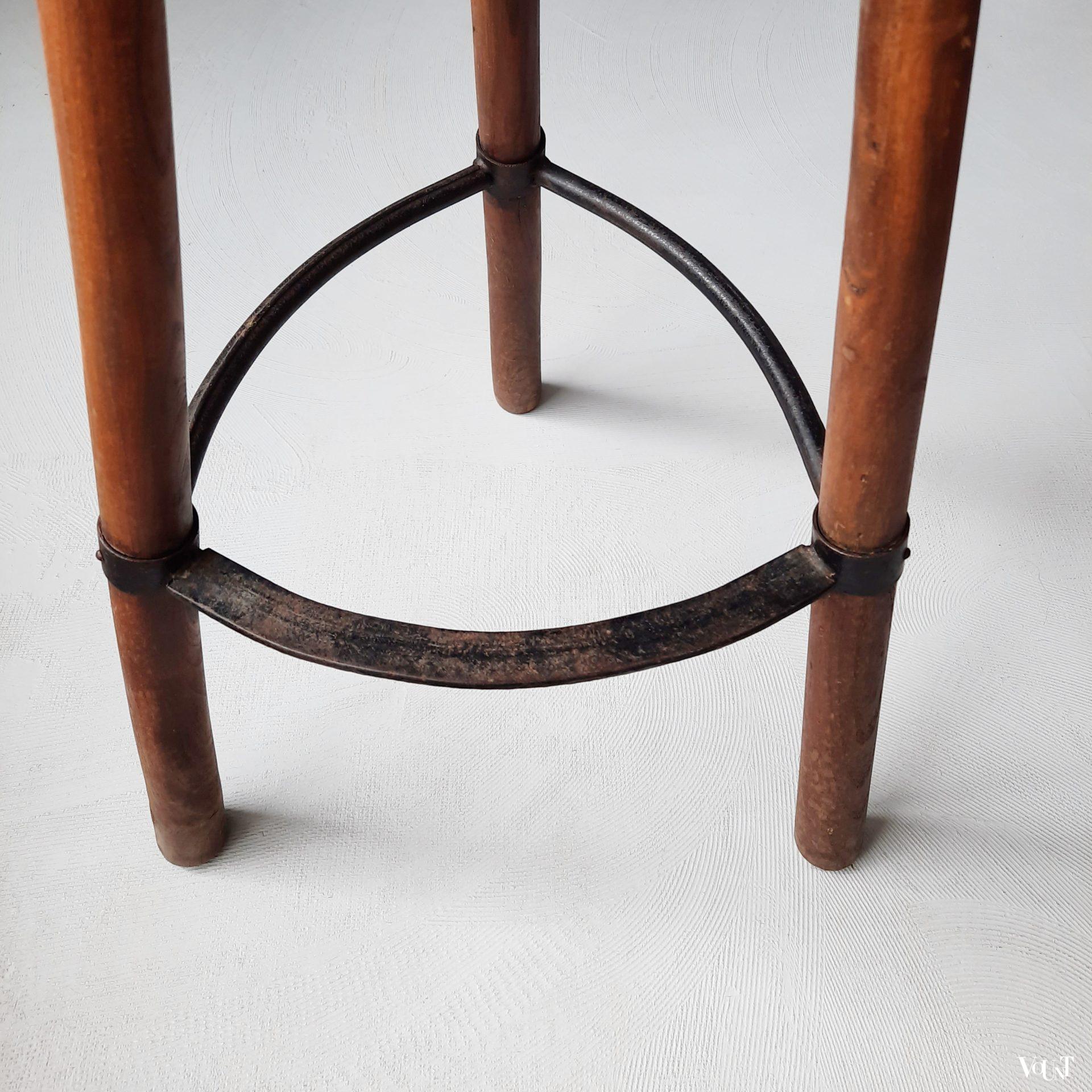 Set van 3 houten Spaanse barkrukken, jaren '60