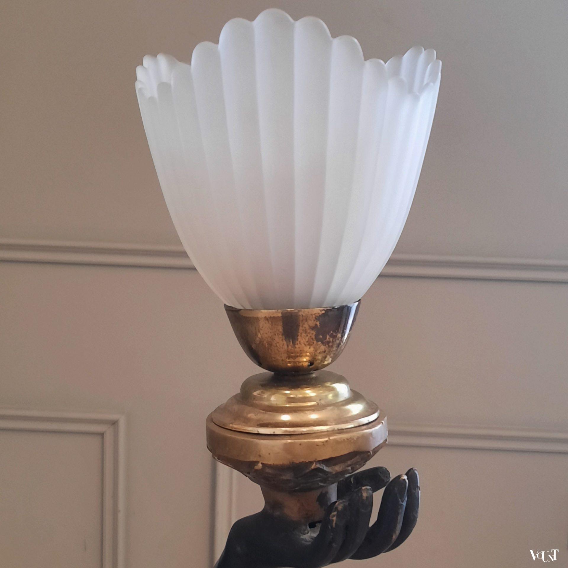 Art deco vloerlamp vrouw, rond 1920