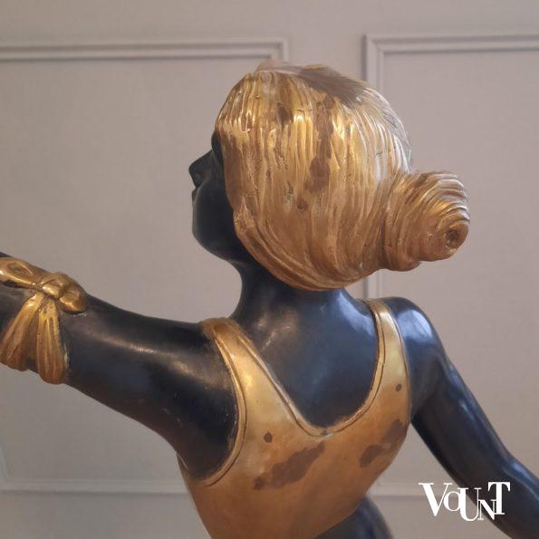 Art deco vloerlamp vrouw, rond 1920