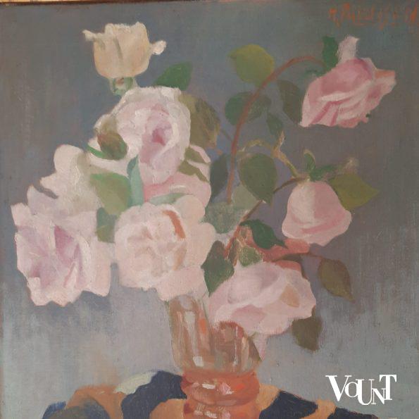 Stilleven vaas met bloemen, H. Paulissen, 1e kwart 20e eeuw