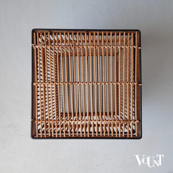 Vintage rotan mand, Rohé Noordwolde, jaren '60