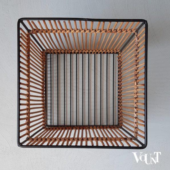 Vintage rotan mand, Rohé Noordwolde, jaren '60