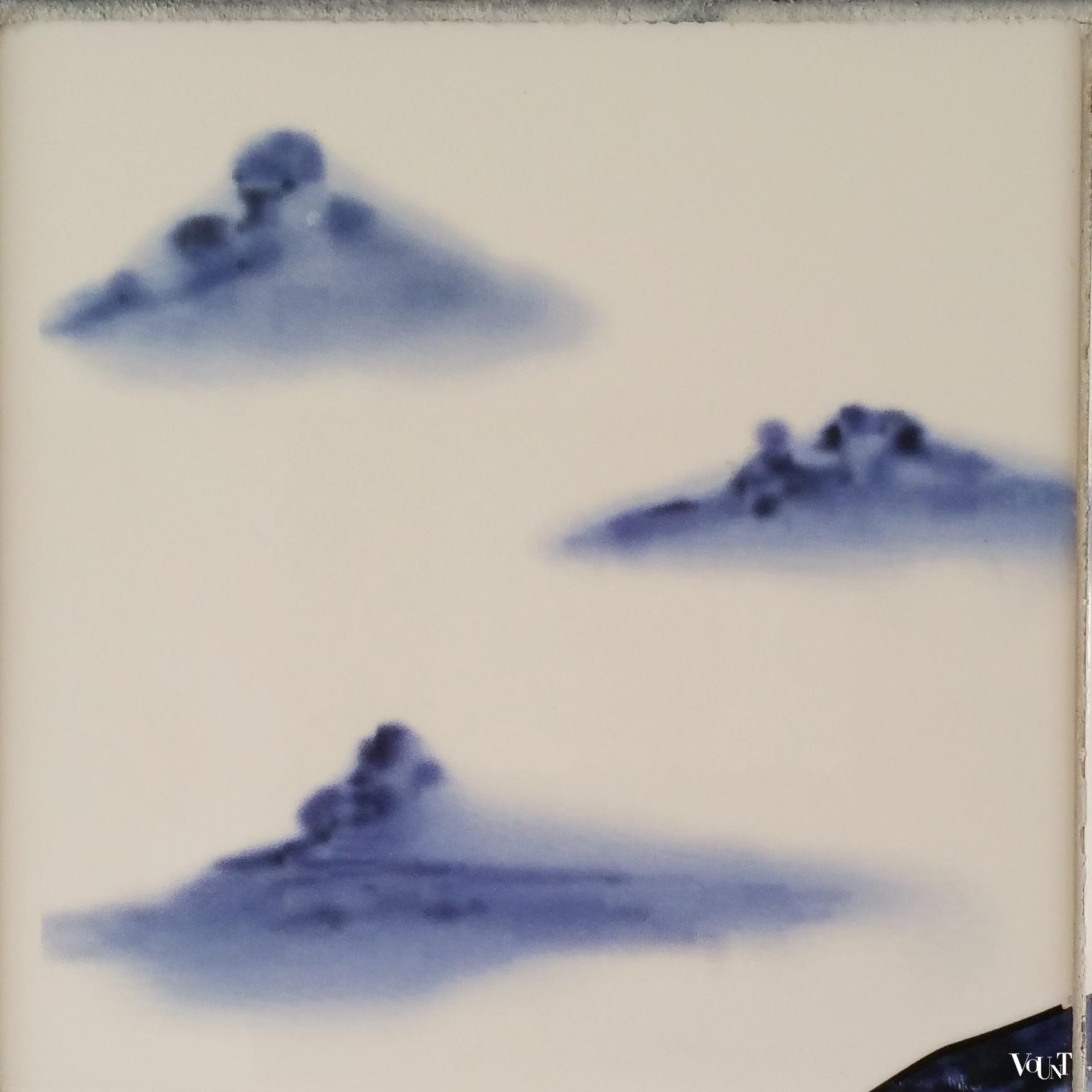 "Delfts blauw" tegeltableau kat