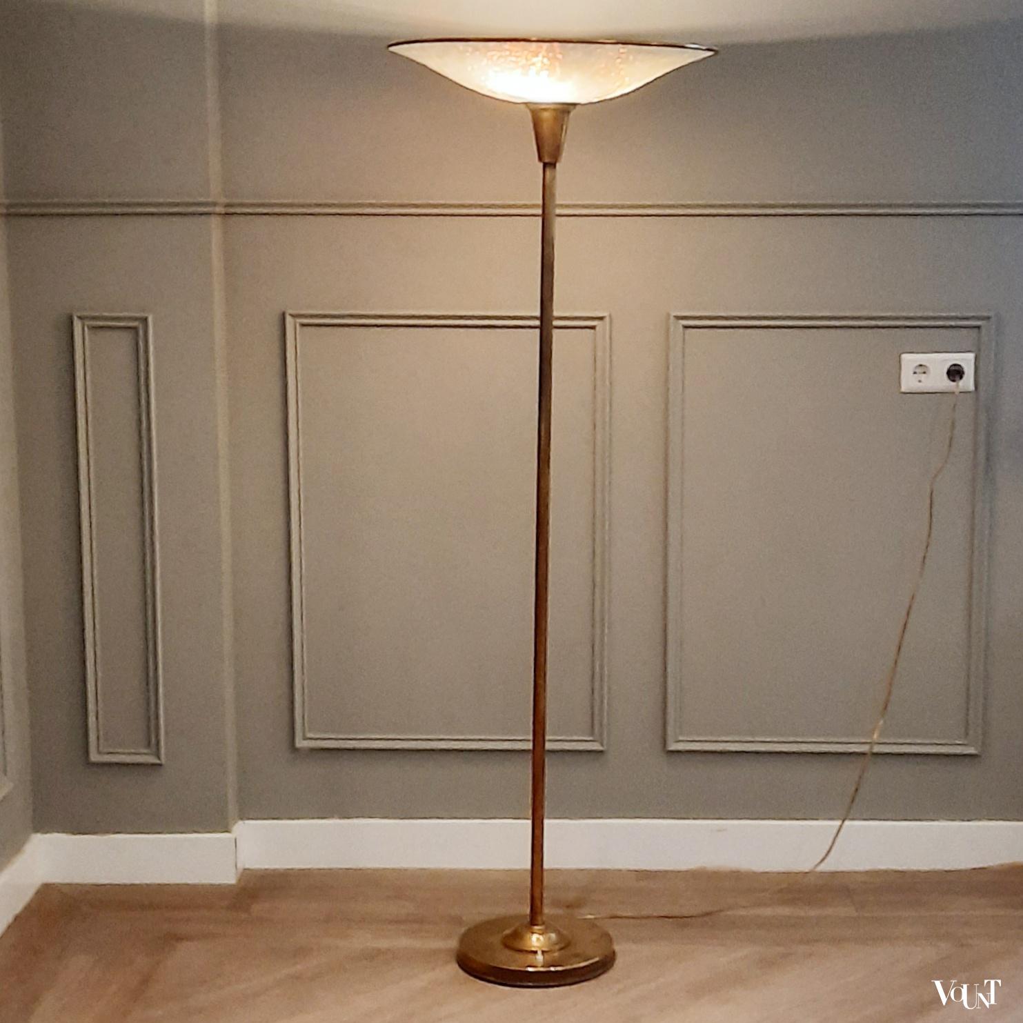 oosten archief ondersteboven Art deco uplighter vloerlamp, jaren '30