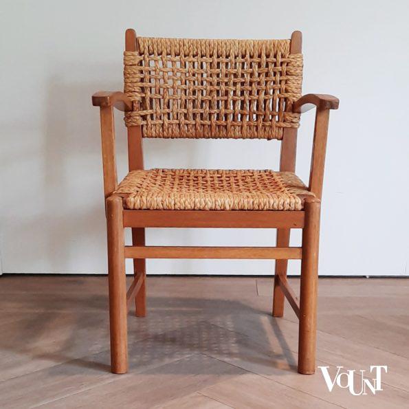 Thonet stoel hout en touw, ca. 1950