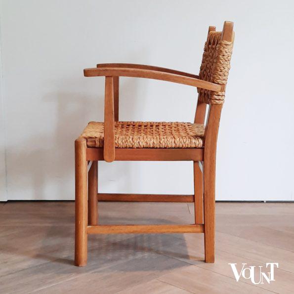 Thonet stoel hout en touw, ca. 1950