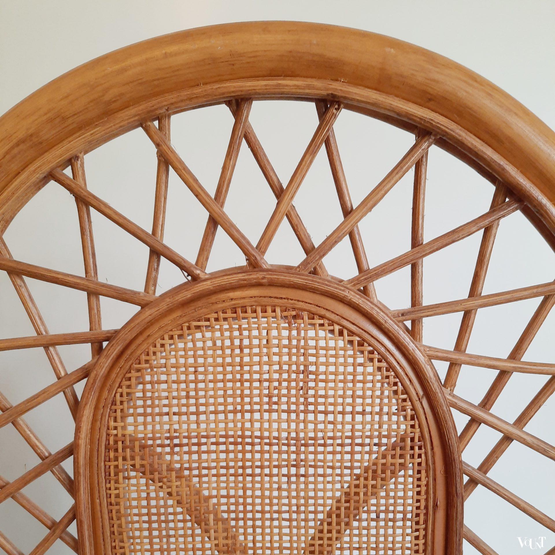 Rotan drieslags kamerscherm, jaren '70