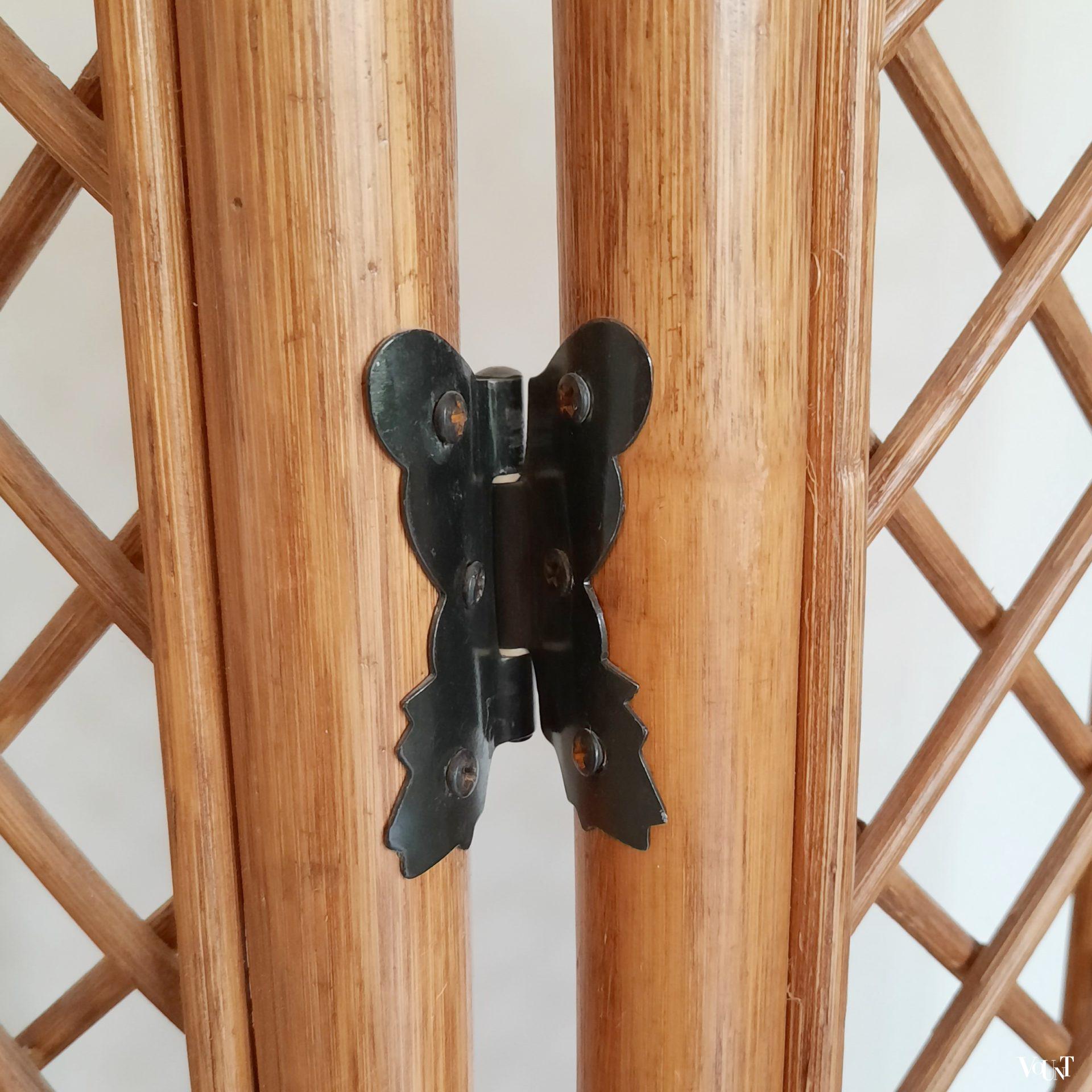 Rotan drieslags kamerscherm, jaren '70