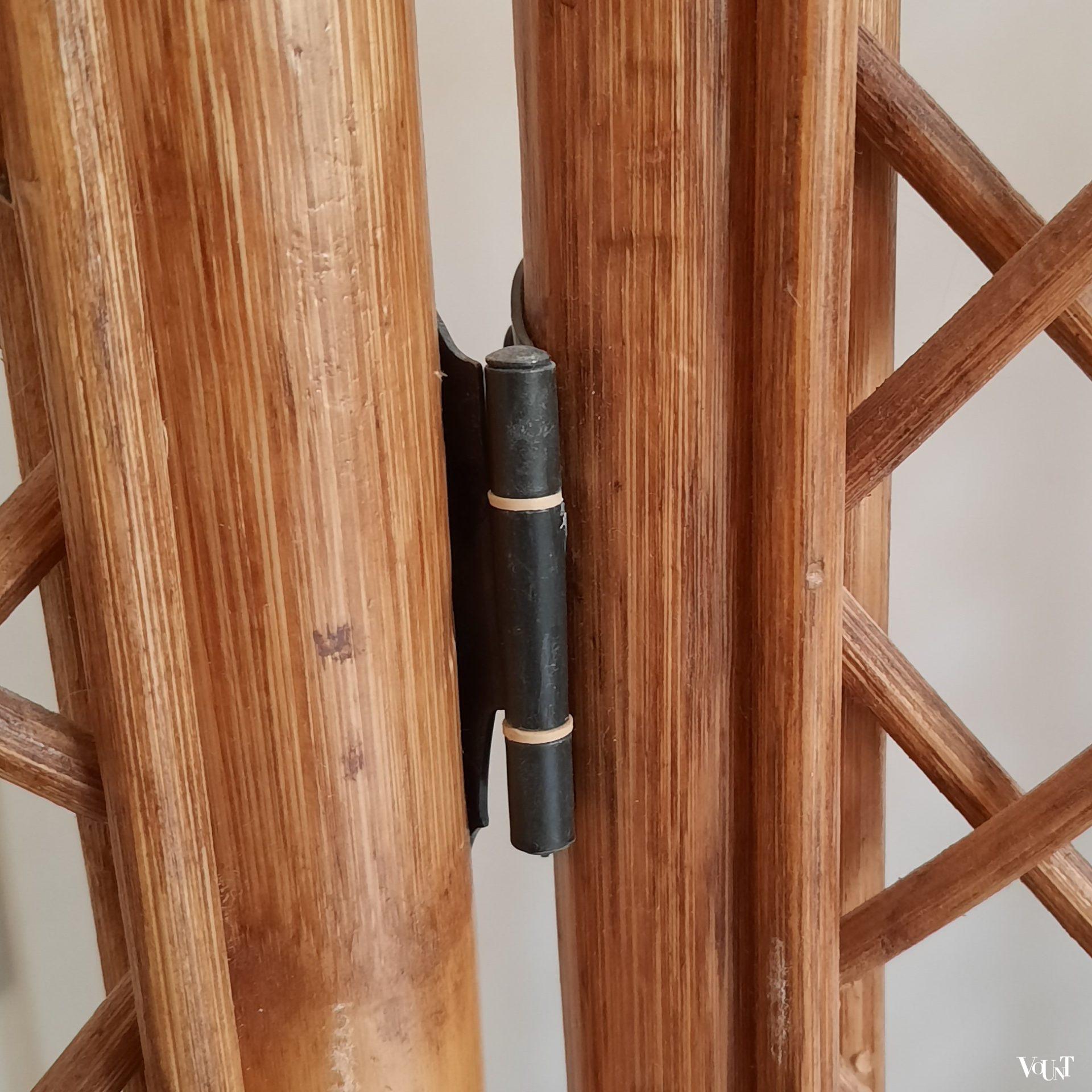 Rotan drieslags kamerscherm, jaren '70