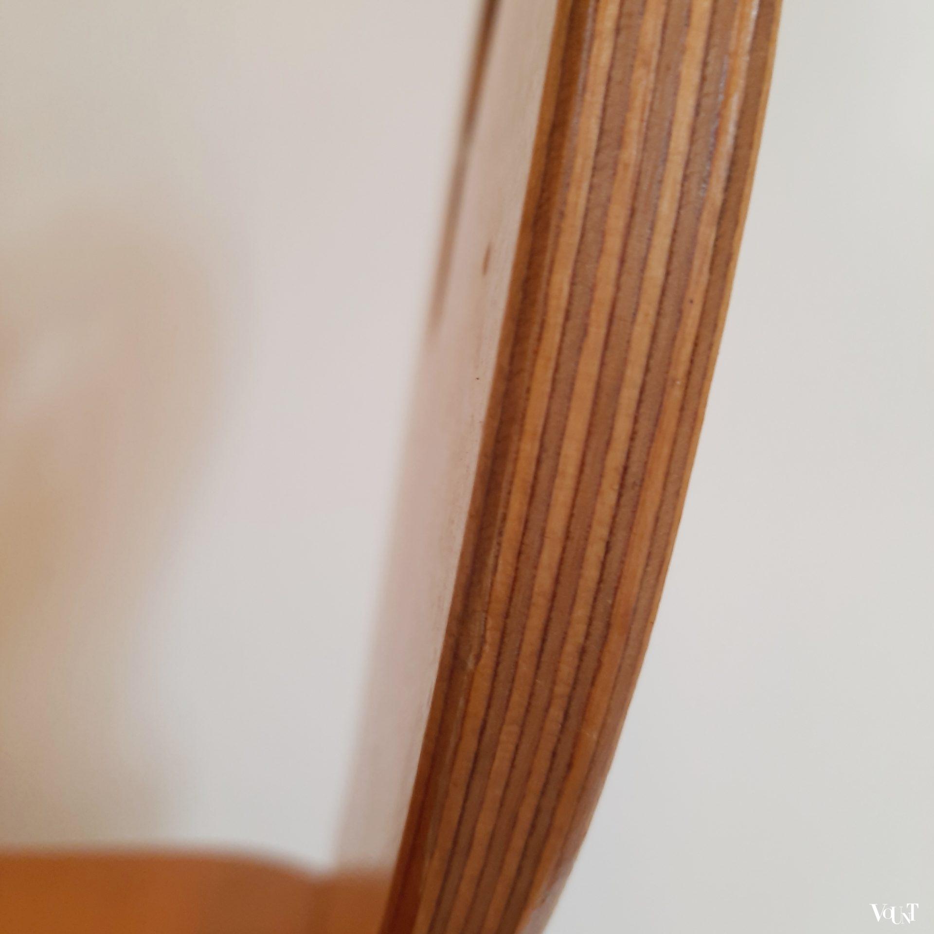 Set van 3 vintage beukenhouten barkrukken in Tiroler stijl