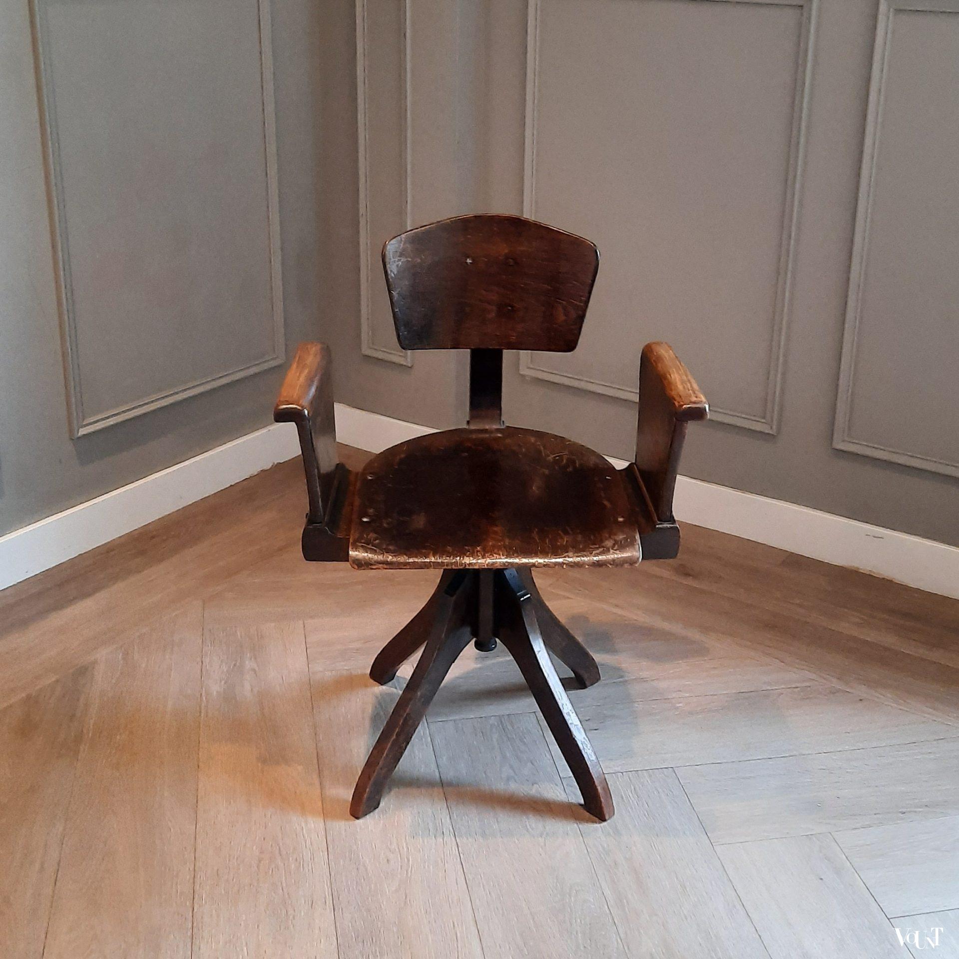 Art deco bureaustoel, jaren '20/'30