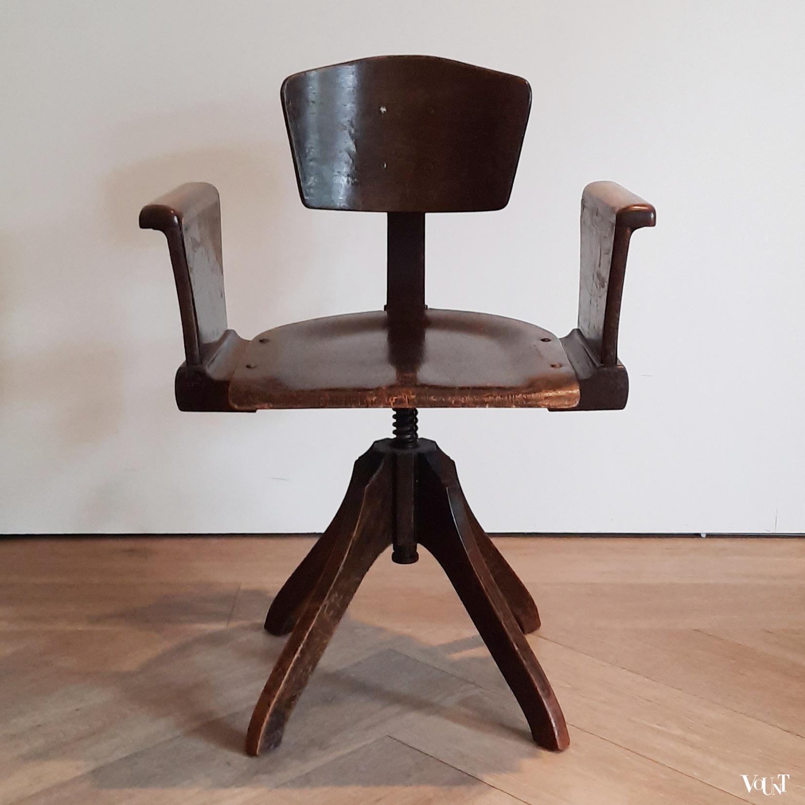 Art deco bureaustoel, jaren '20/'30