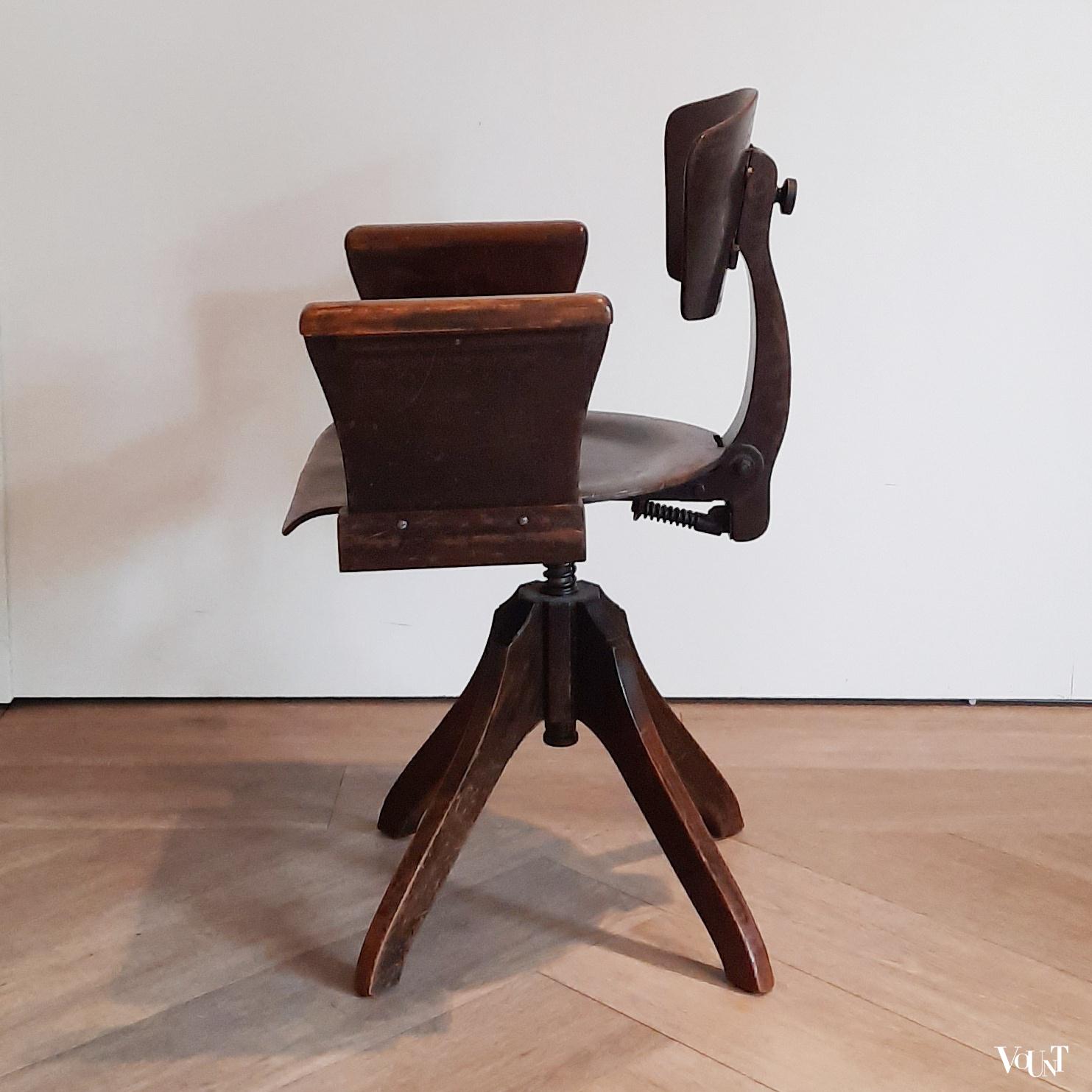 Art deco bureaustoel, jaren '20/'30