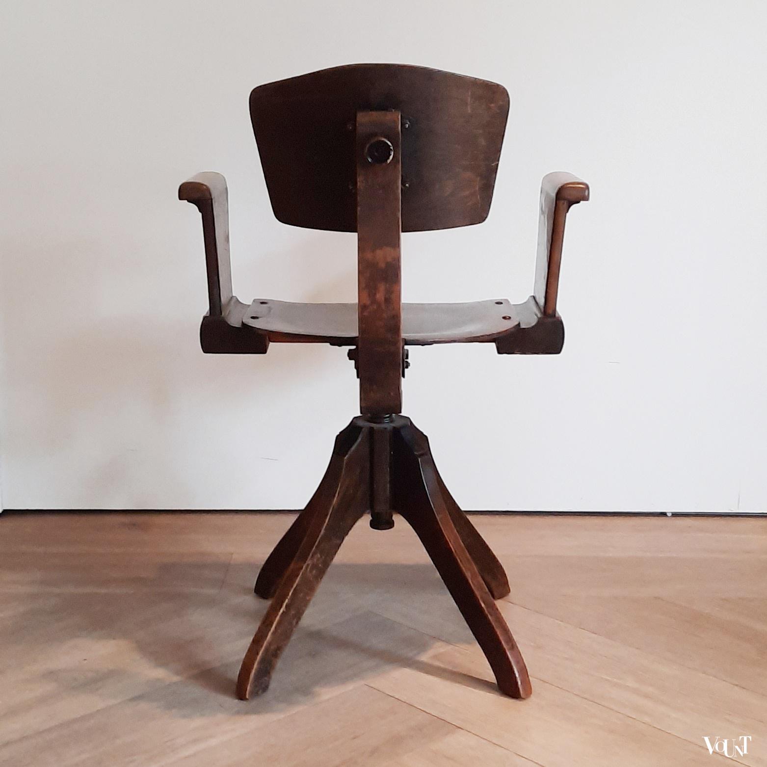 Art deco bureaustoel, jaren '20/'30