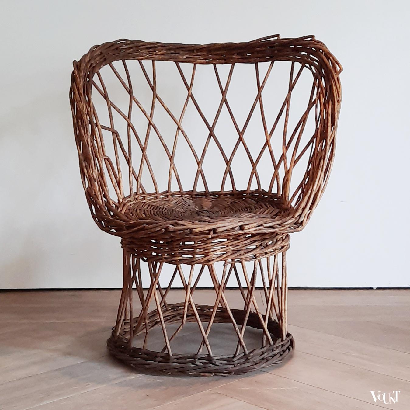 Franse rieten stoel, jaren '60