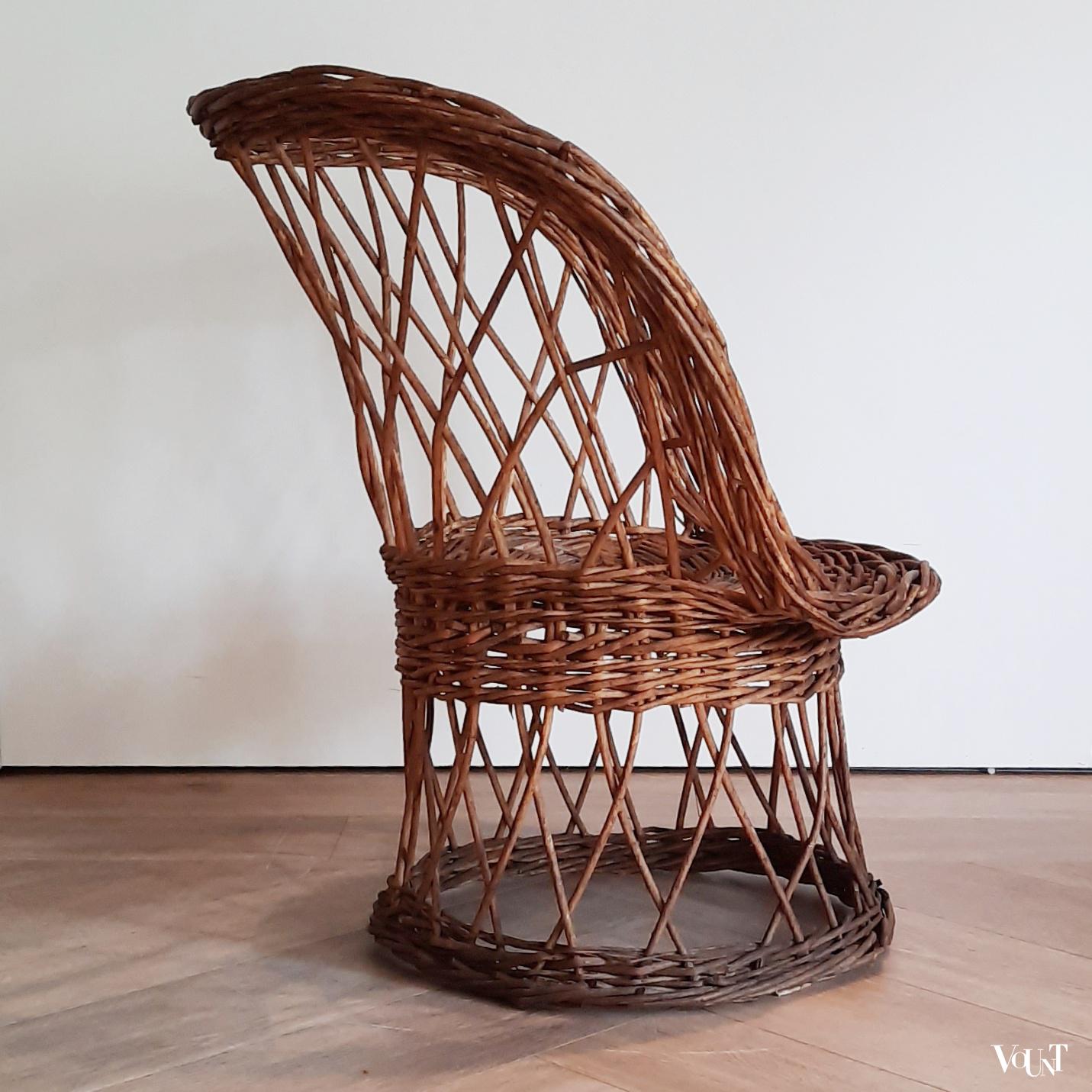 Franse rieten stoel, jaren '60