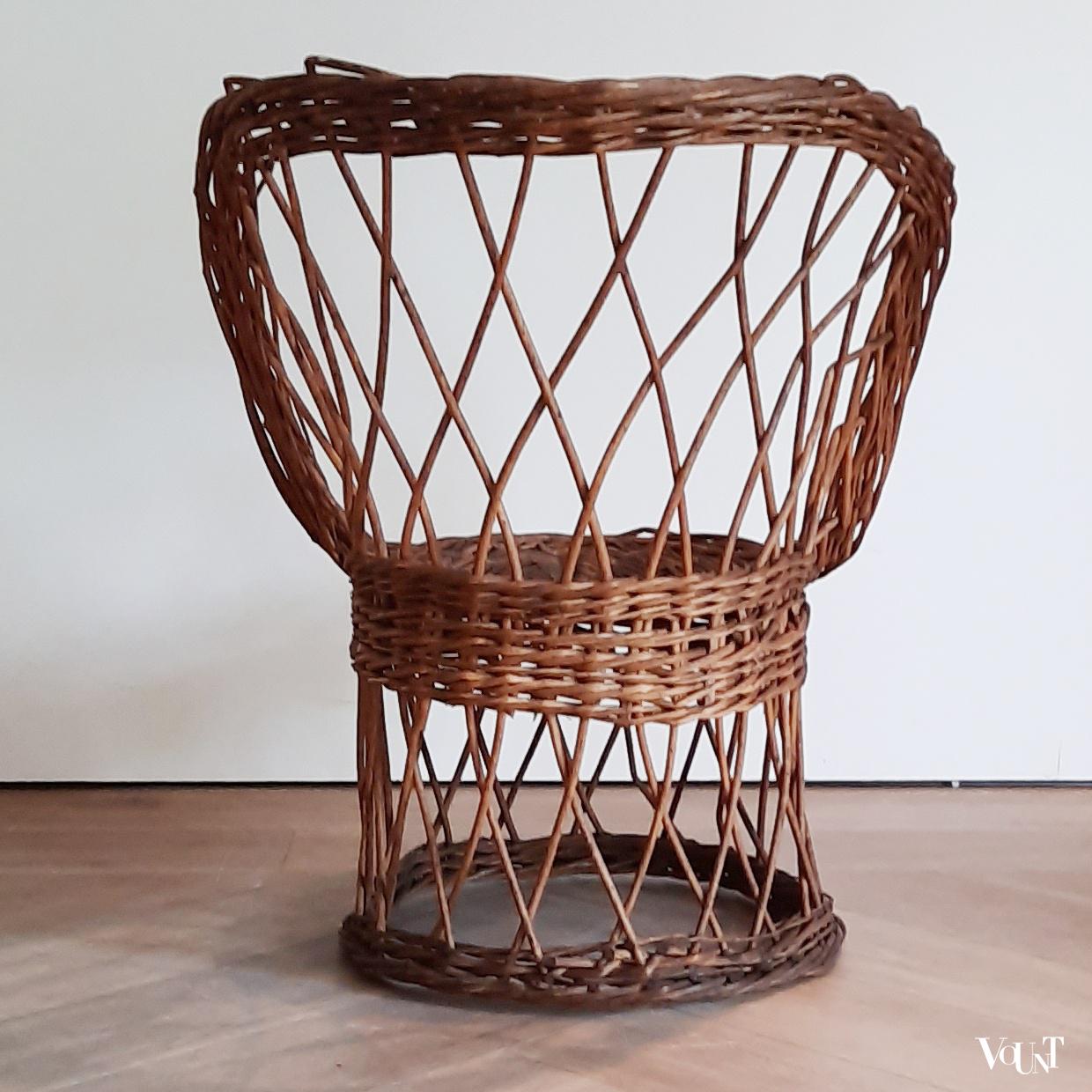 Franse rieten stoel, jaren '60