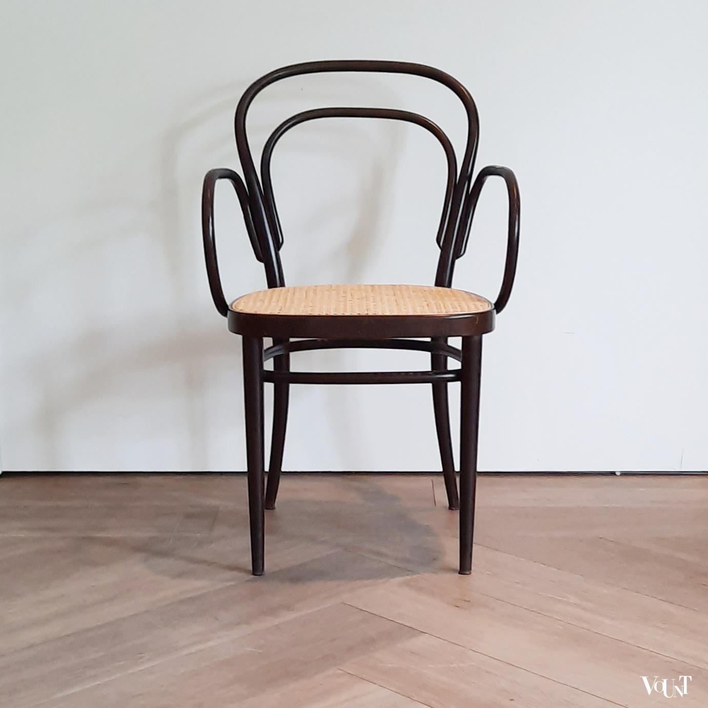 Set van 4 Thonet-stoelen nr. 214, jaren '70