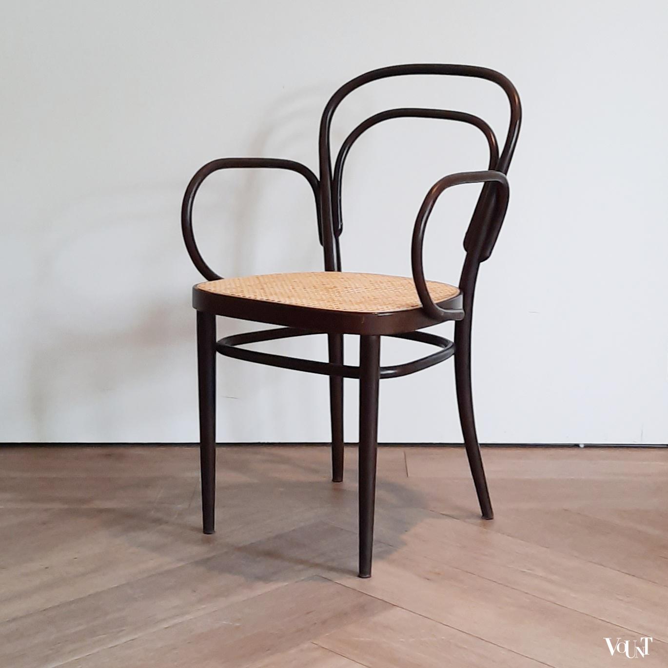 Set van 4 Thonet-stoelen nr. 214, jaren '70