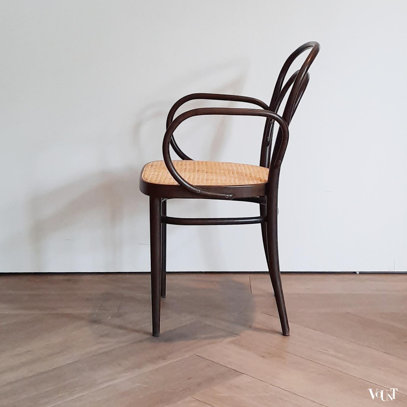 Set van 4 Thonet-stoelen nr. 214, jaren '70