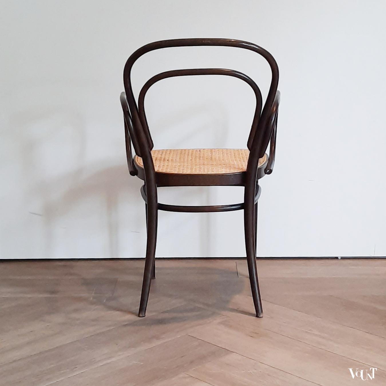 Set van 4 Thonet-stoelen nr. 214, jaren '70