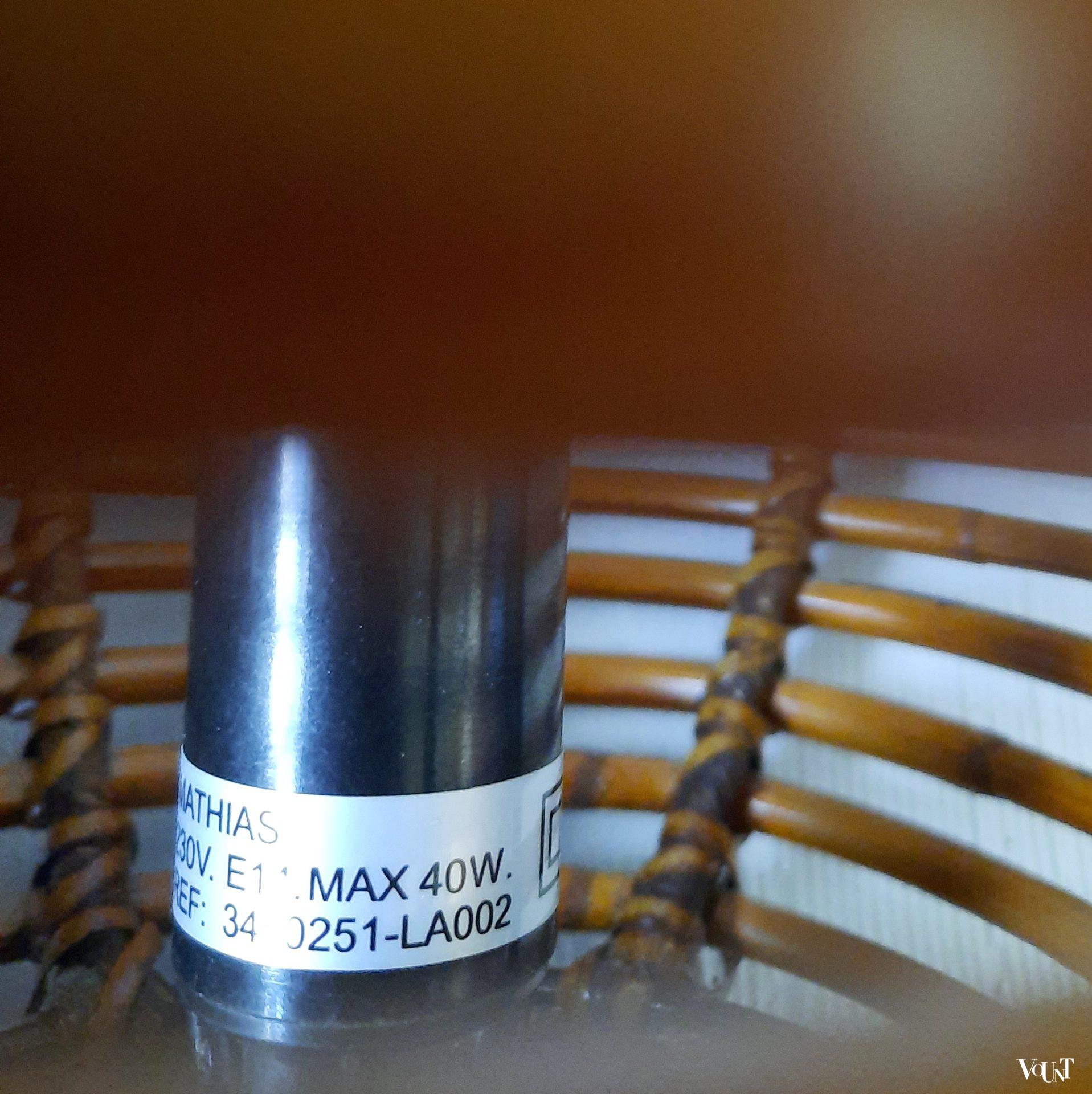 Rotan tafellamp, Mathias Luminaires, Frankrijk