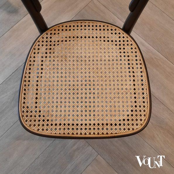Set van 6 originele bruine Thonet-stoelen nr. 214, jaren '70