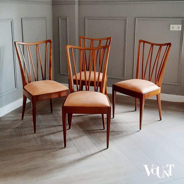 Set van 4 eettafelstoelen, A.A. Patijn voor Zijlstra Joure, jaren '50