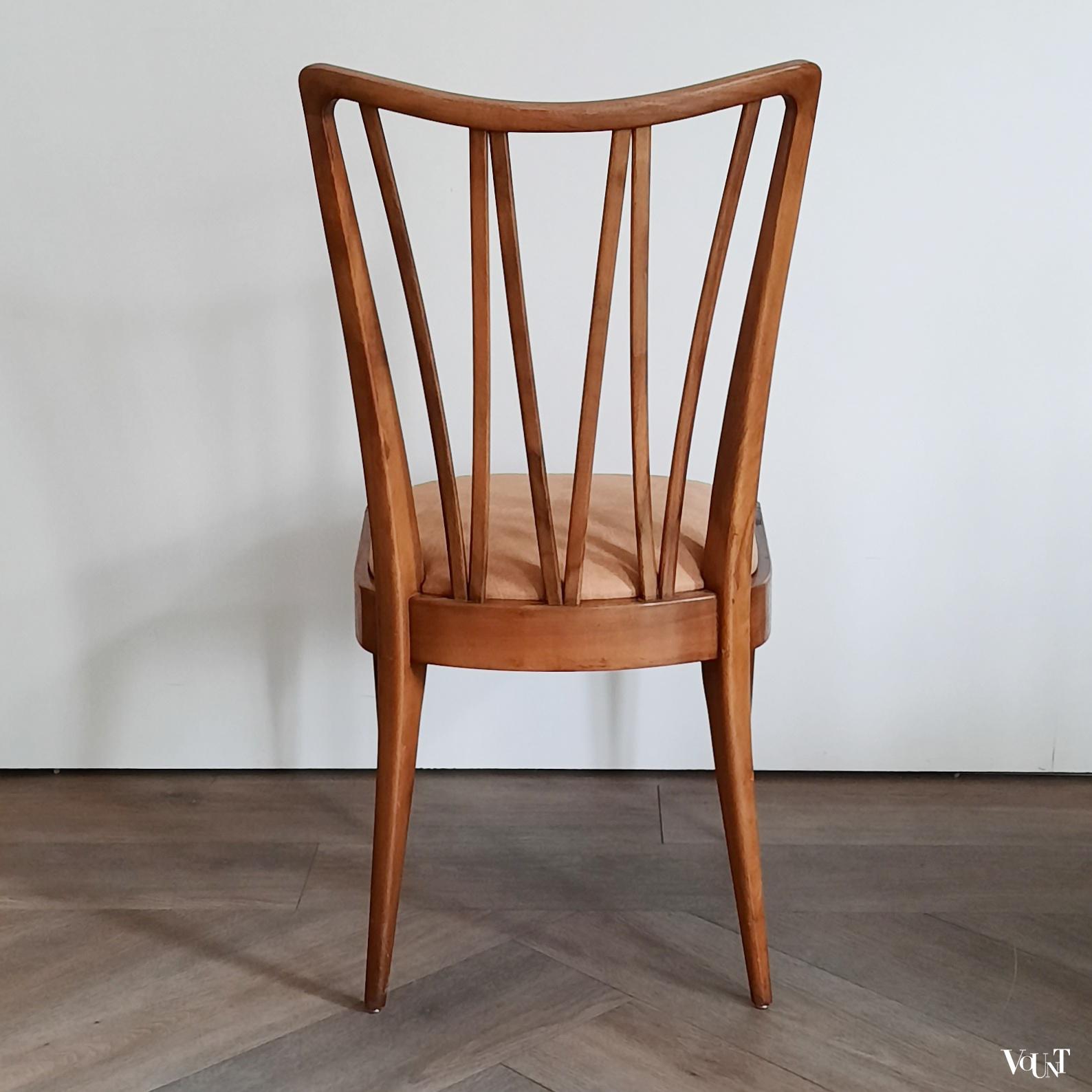 Set van 4 eettafelstoelen, A.A. Patijn voor Zijlstra Joure, jaren '50