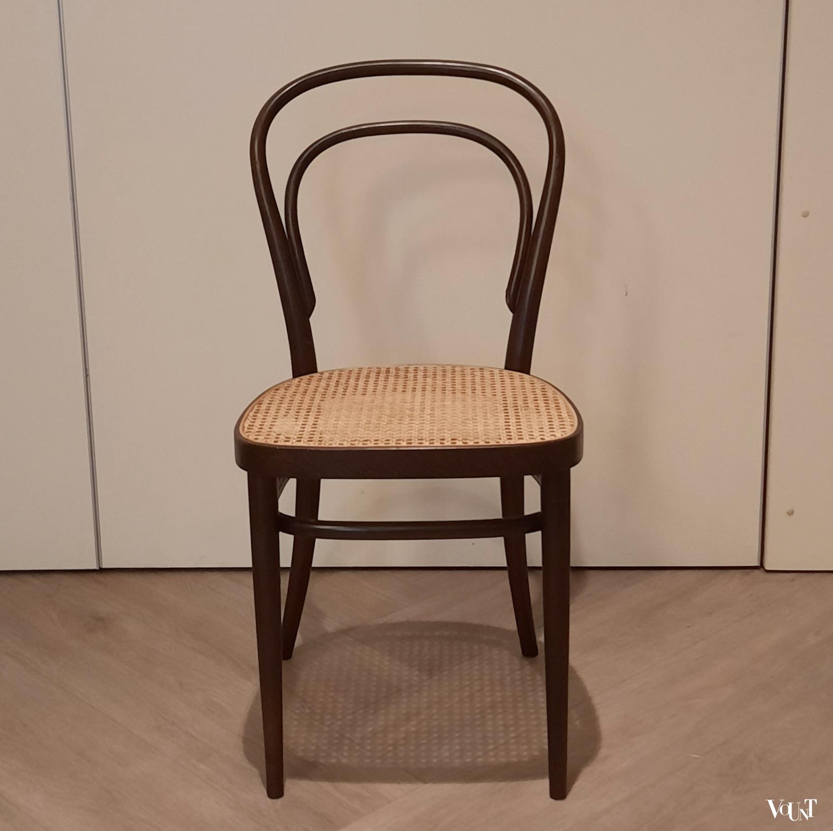 Set van 4 Thonet-stoelen nr. 214, jaren '70
