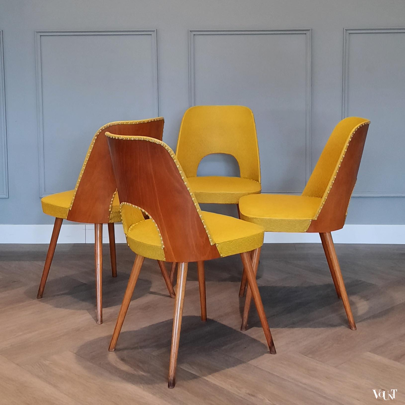 Set van 4 stoelen nr. 515, Oswald Haerdtl voor Thonet, jaren '50