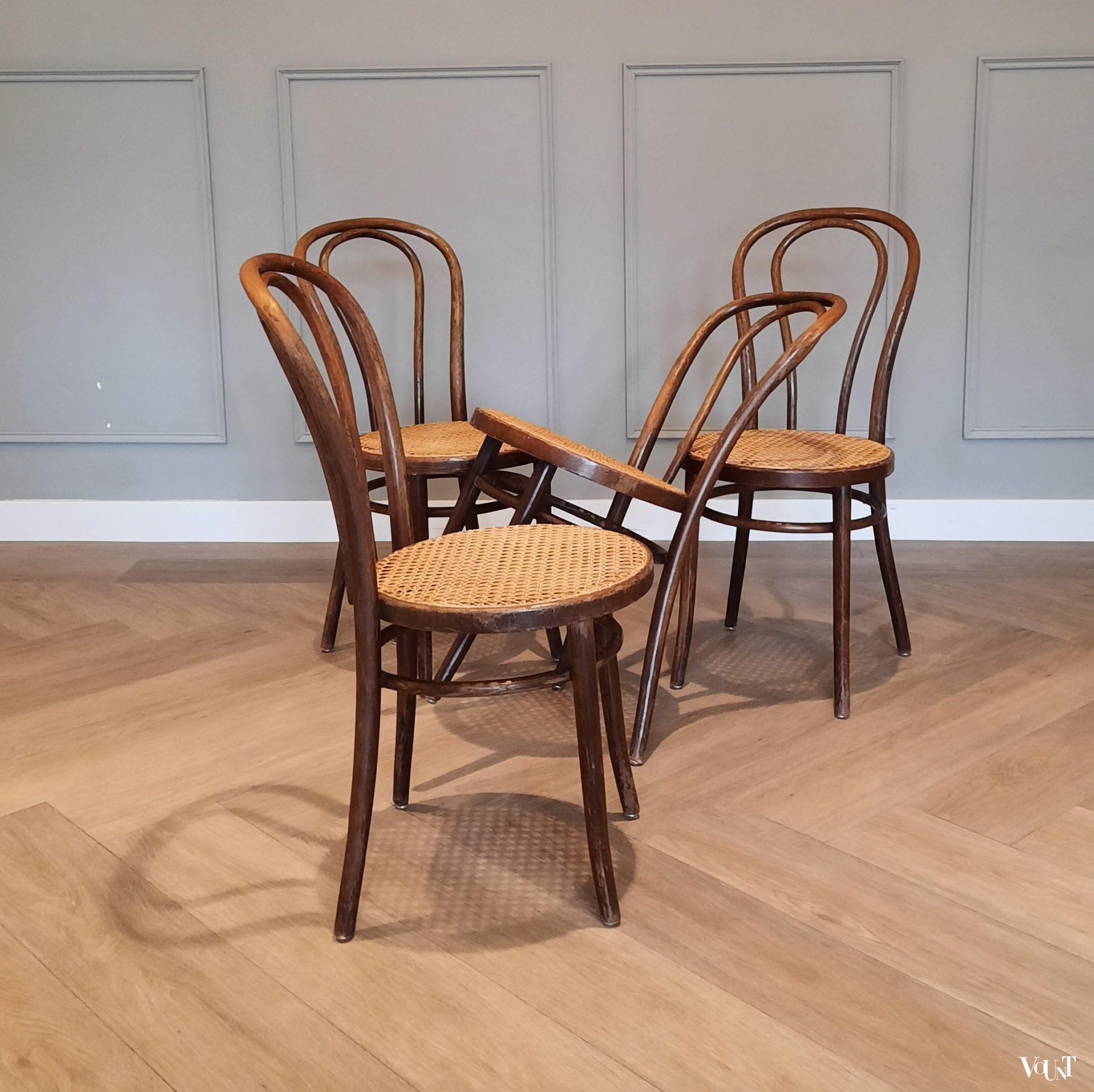 Set van 4 nr. 18 stoelen, ZPM Radomsko, jaren '60