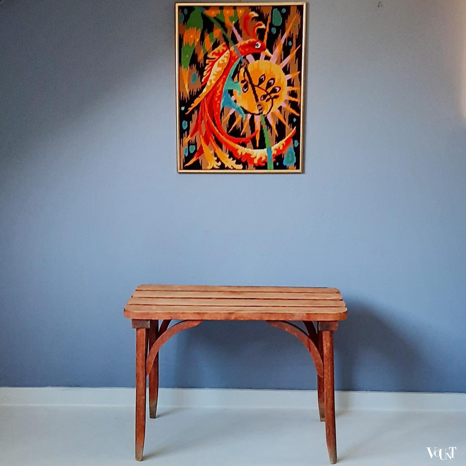 Vintage borduurwerk vuurvogel, Frankrijk