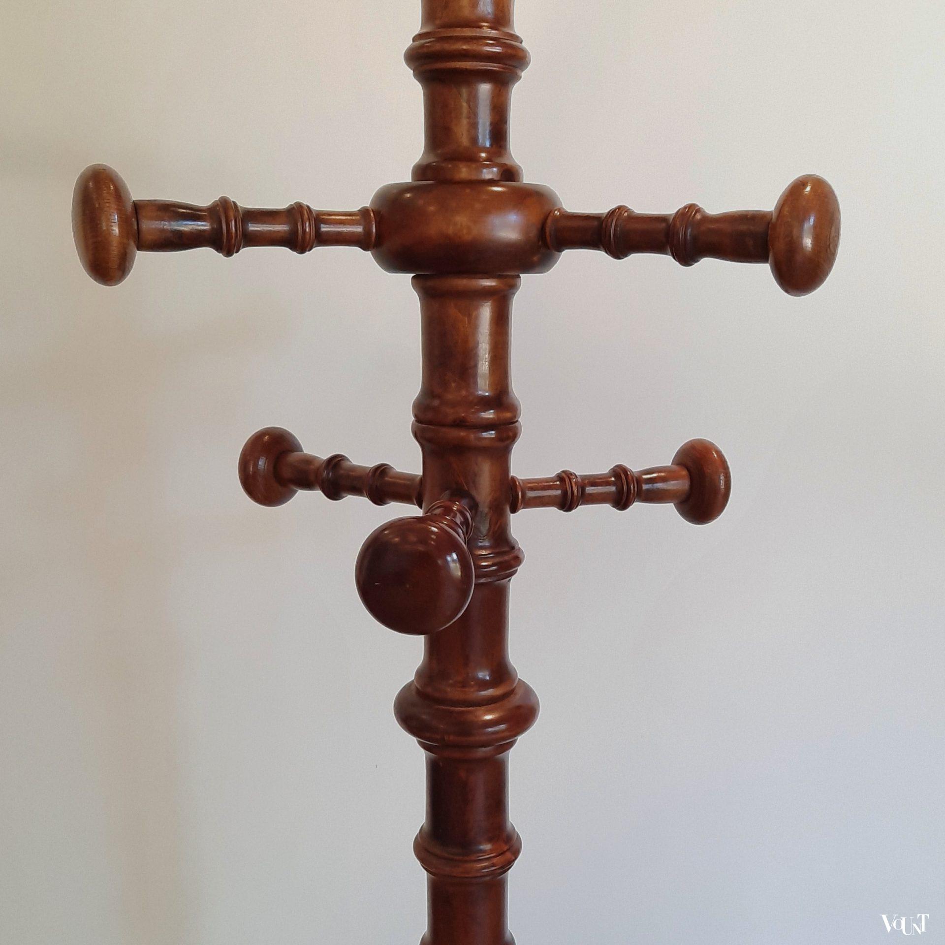 Industriële Kapstok WAOHO Bamboe Kapstok - Open Kledingstandaard 110x40x140 Cm, Natuurlijk Bruin Coat Rack Industriële Kapstok WAOHO Bamboe Kapstok - Open Kledingstandaard 110x40x140 Cm, Natuurlijk Bruin Coat Rack