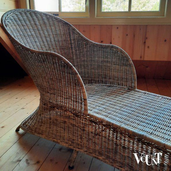 Rotan chaise longue